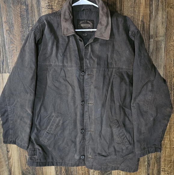 Aberdeen Vintage Oil Rubbed Farmhouse Barn Work Jacket. SIZE L - Picture 3 of 10